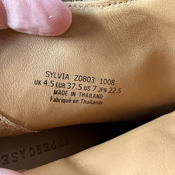 Uppercase Free People Sylvia Brown Fringe Carved Heel Booties Size 7 - Picture 5 of 5